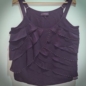 Black Cropped Tank, Size 16