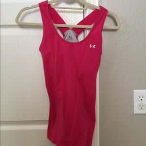 Pink heat Gear tank from Under Armour