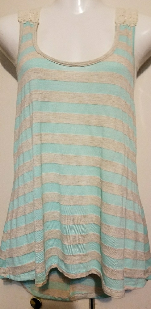 Adorable Hi/Low Lace Back Tank Top