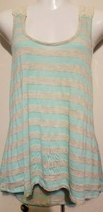 Adorable Hi/Low Lace Back Tank Top