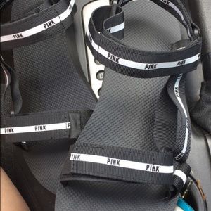 🌸Pink🌸 Black and white sandals