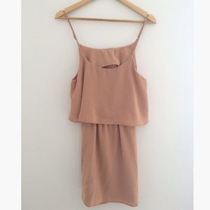 Nude Tobi Tiered Open Back Chiffon Dress