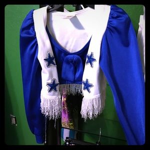 Size 5/6 girls Dallas Cowboys Costume.