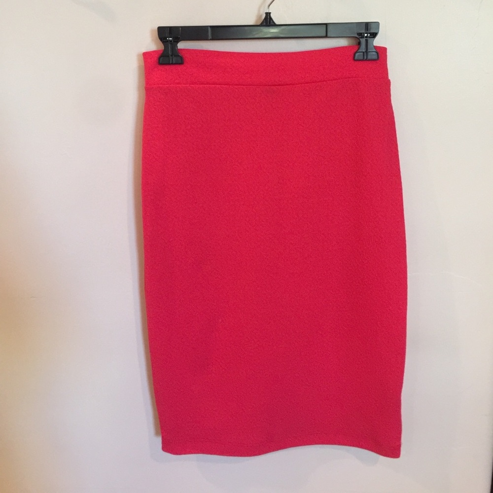 Pink Pencil Skirt