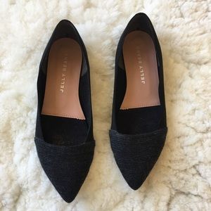 Japanese Black / Dark Grey Low Heels