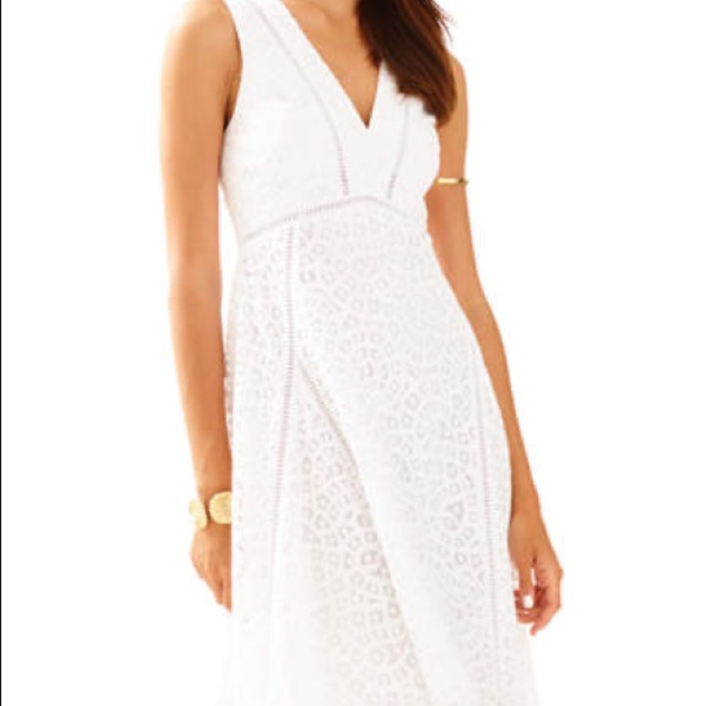 Lilly Pulitzer elyse midi white dress size 00