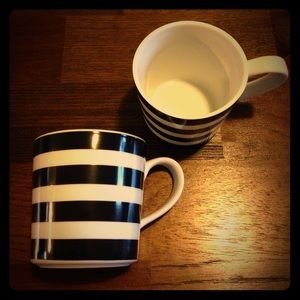 2 BLK & WHT Striped ☕️☕️