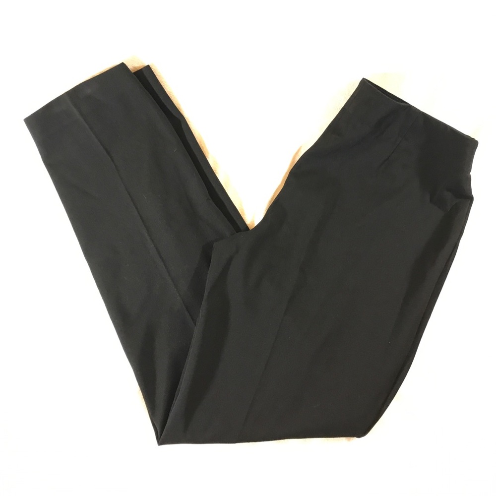Talbots Womens Stretch Black Side Zip Dress Pants