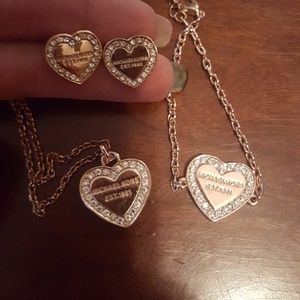 Michael Kors necklace, earnings and bracelet set