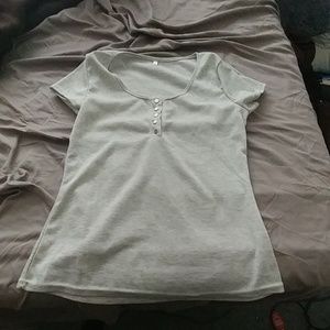 Light gray blouse. Not my style anymore