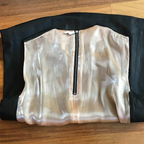 J Brand Leather Front Top/Vest and Sheer Back Sz S - Picture 6 of 8