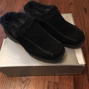 Sporto black suede shoes