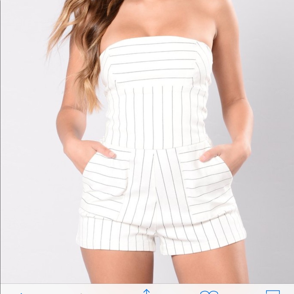 Striped Romper.