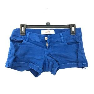 FINAL PRICE-Hollister Blue Distressed Shorts - 1