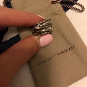 David Yurman Double X crossover ring