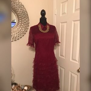 Eloquii Ruffle Lace Dress!!! Eloquii Ruffle Lace Dress!!!