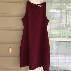 Trendy suede dress