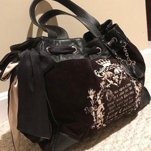 Black Velour Juicy Couture 👜 Black Velour Juicy Couture 👜