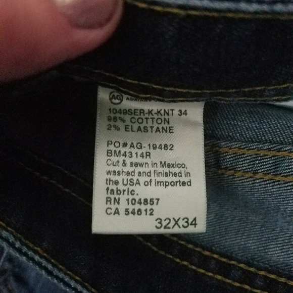 💙32x34 AG Straight Leg Jeans - Picture 3 of 6