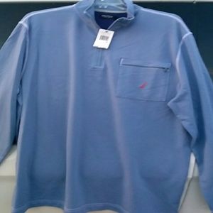 Nautica xl mens blue long sleeve shirt Nwt