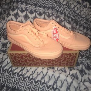 Vans Old Skool Mono Canvas Apricot Ice NWT