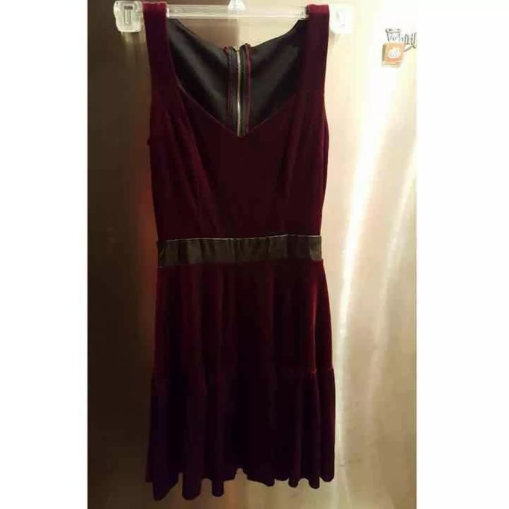 Burgundy party dress