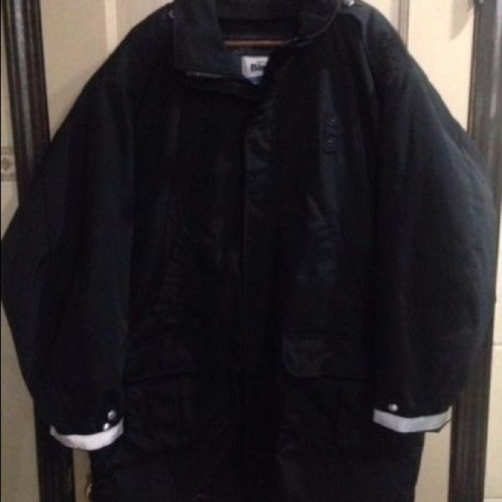 Black XL Blauer Police Coat Collar/Cuff Reflectors