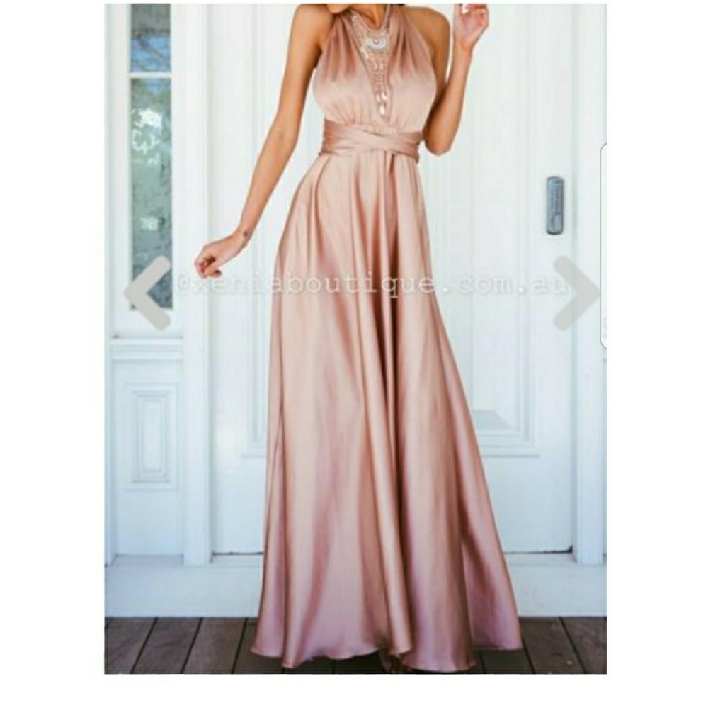 Satin formal gown