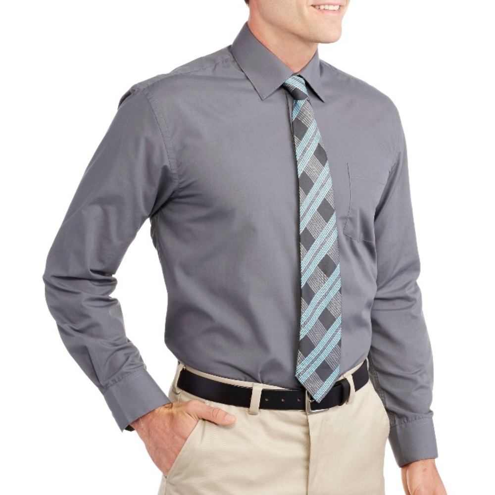 Men's dress shirt with collar. NWOT