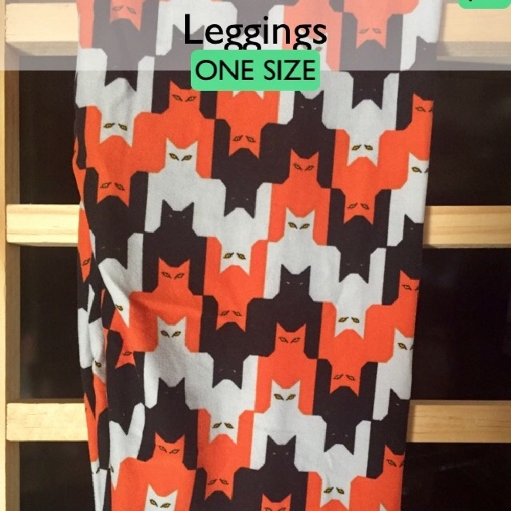 LuLaRoe Vintage Halloween OS Leggings EUC