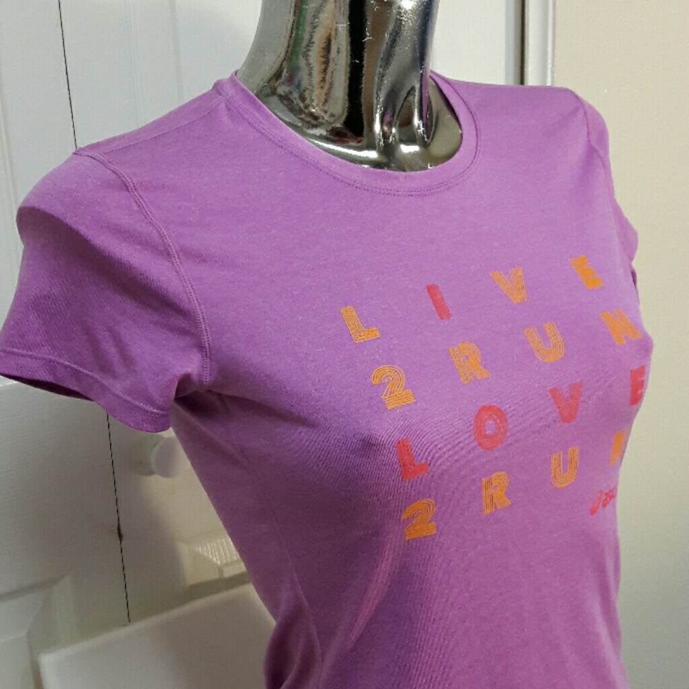 ASICS Womens Running Top 'Live2RunLove2Run' - Picture 2 of 8