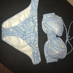 Victoria’s Secret Blue Paisley Bathing Suit