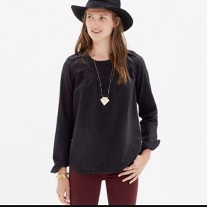 < Madewell> free 🎁 Black Denim shirt