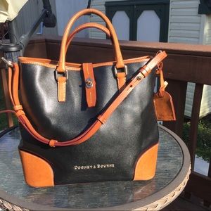 Authentic Black and Tan Dooney & Bourke Purse