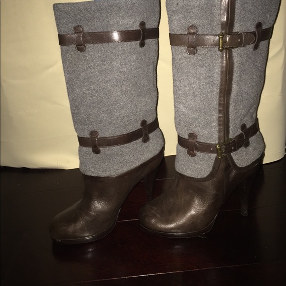 Grey and brown boots, never been worn. - Picture 2 of 5