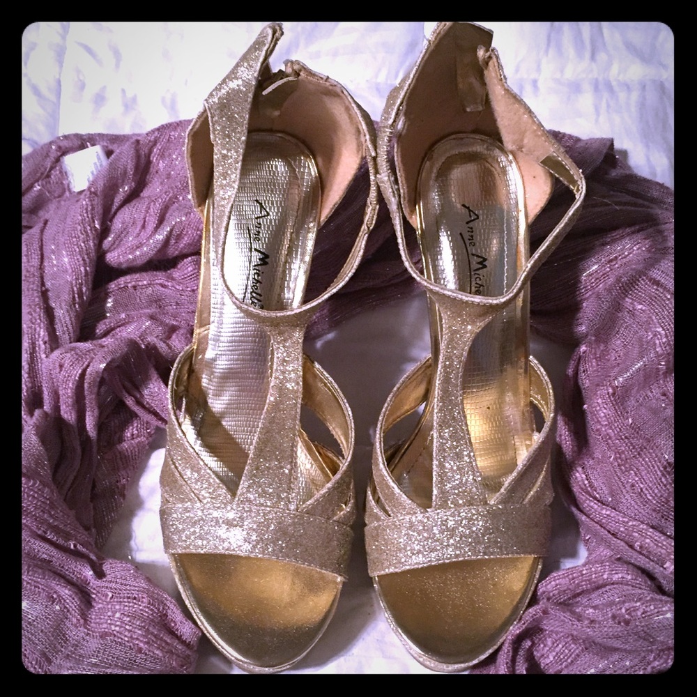 Sparkly Glitter Gold Heels! ✨👠💫