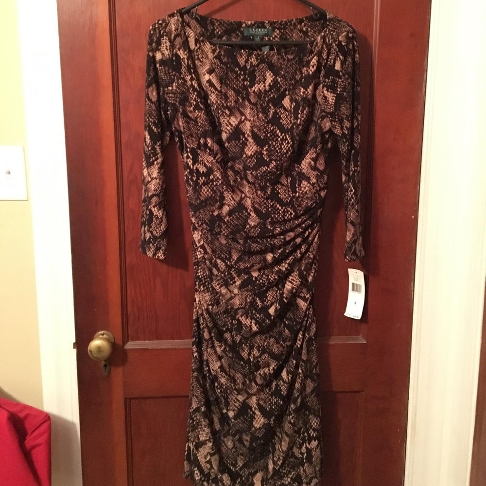 Ralph Lauren Snakeskin Dress-Sz 8