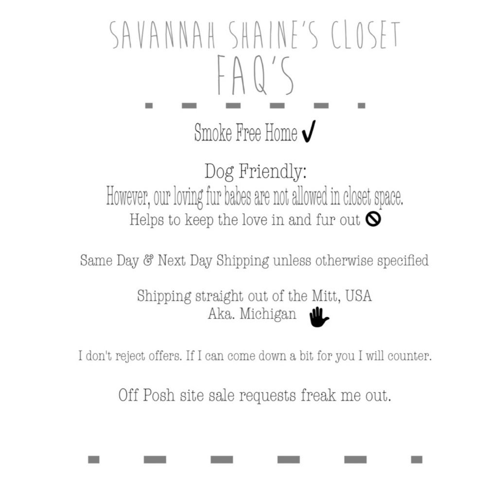 FAQ's About my Closet 👆🏼