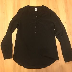 Black Blouse Button Shirt Black Blouse Button Shirt