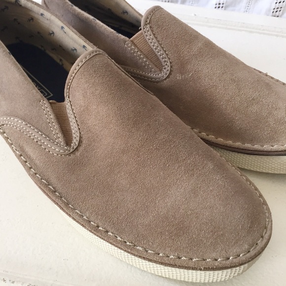 Sperry Top-Sider Men\'s Cruz Slip-On Suede Taupe Size 7 M Shoes main image 7