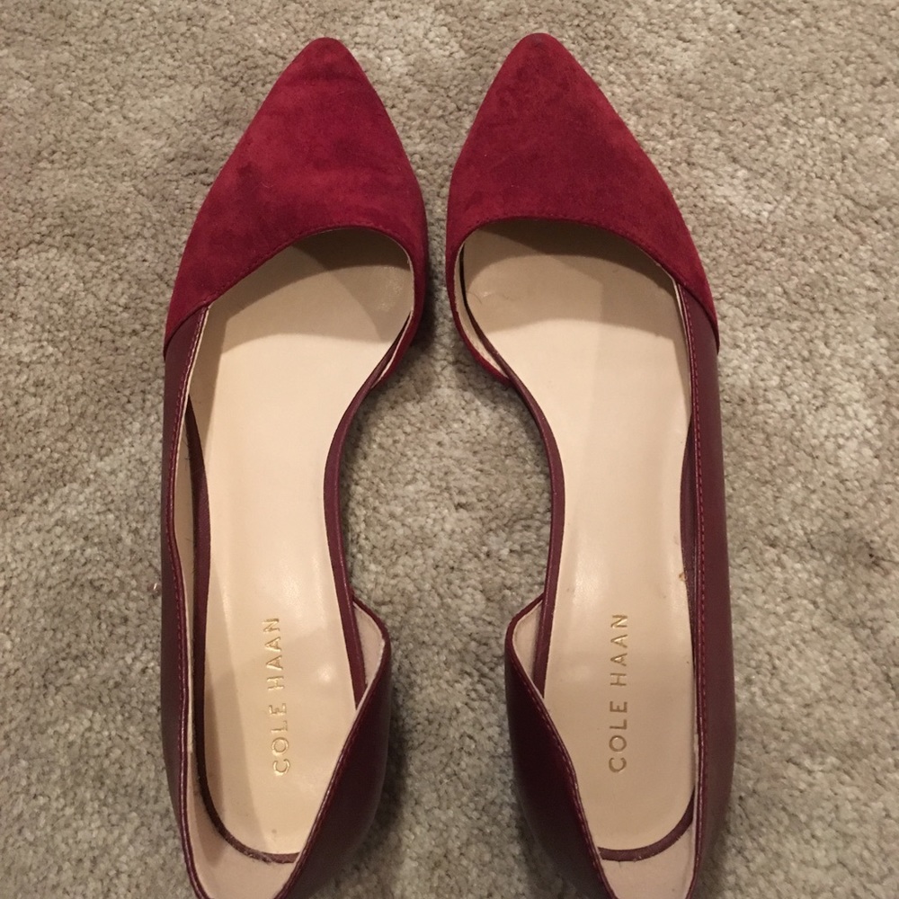 Cole haan suede flats
