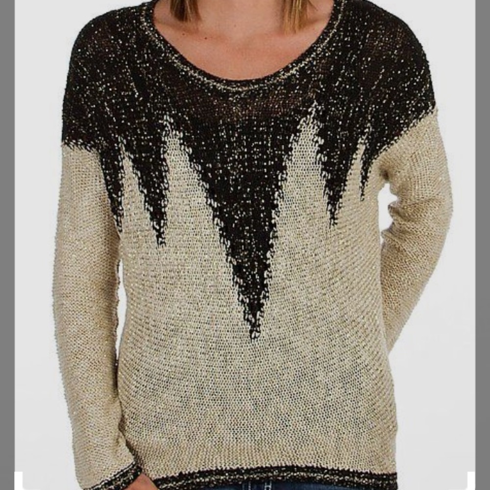 4 for $20 Lovemarks metallic sweater from buckle