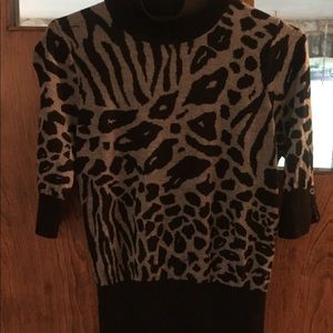 Leopard print express sweater