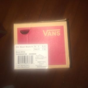 Black White Old Skool Low Top Vans