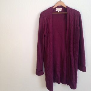 Burgundy Cardigan Burgundy Cardigan