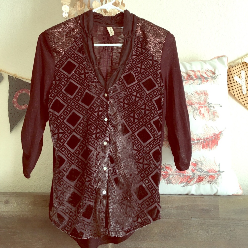 Anthropologie Tiny Buttondown Blouse