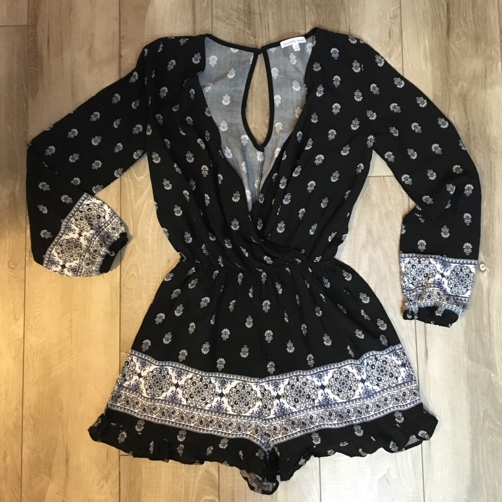 Boho Print Romper XS