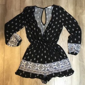 Boho Print Romper XS
