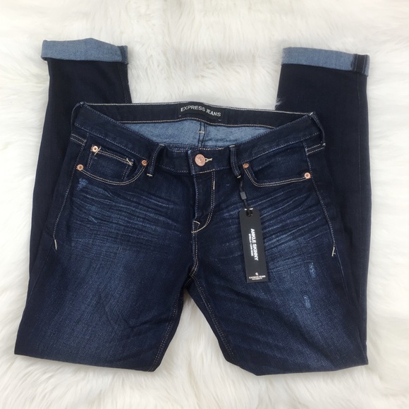 Express Denim - Express Ankle Skinny Stella Low Rise Jeans