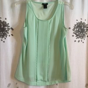 Ann Taylor Pastel Green Tank